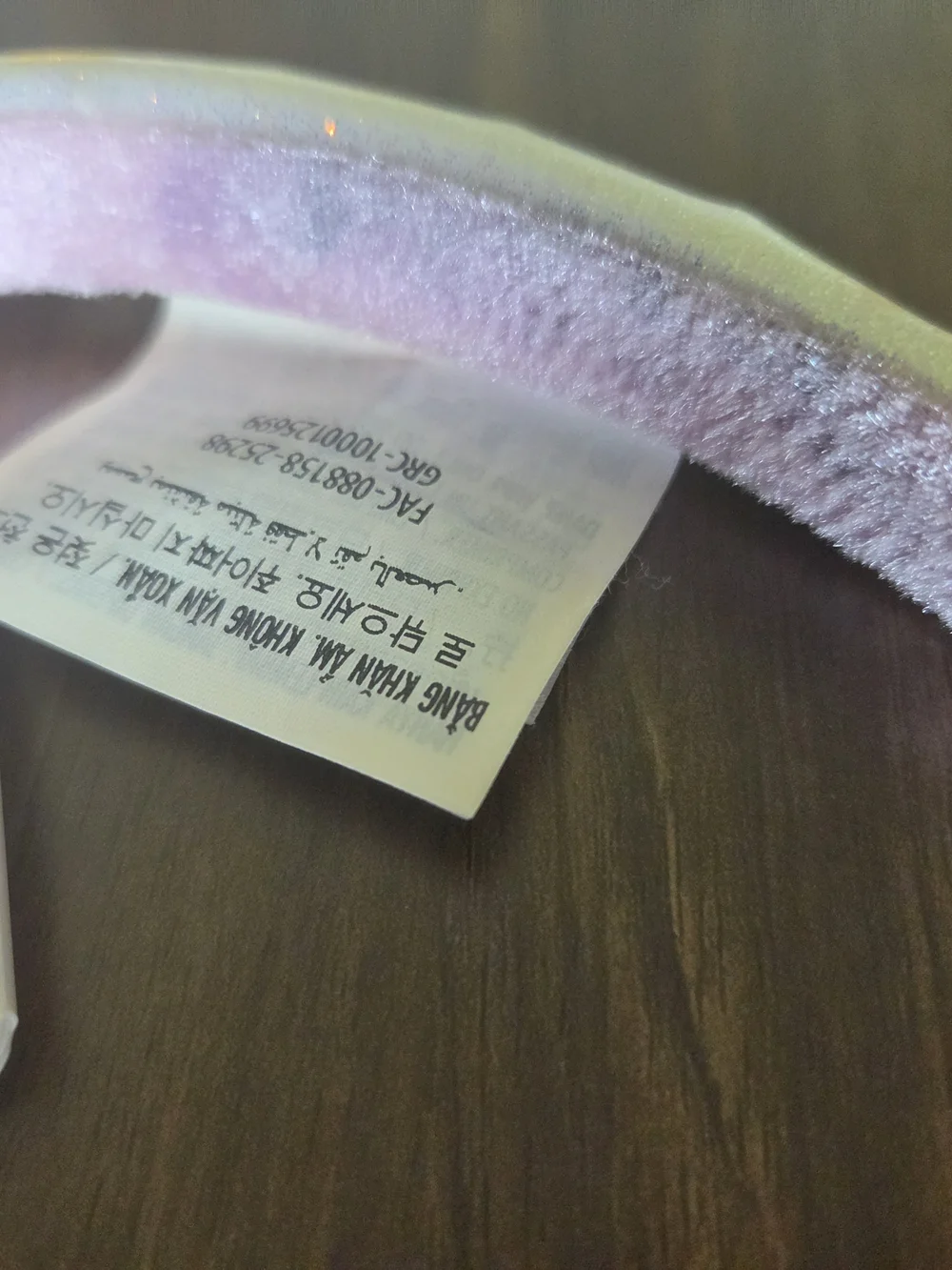 Walt Disney World Sign Pastel Purple Pink and White Shimmer Ears Headband New
